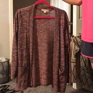 Pink and black cardigan